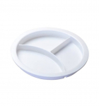 Plate with dividers for the microwave