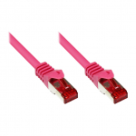 RNS&reg; Patchkabel mit Rastnasenschutz, Cat. 6, S/FTP, PiMF, PVC, 250MHz, magenta, 1,5m, Good Connections (8060-015M)