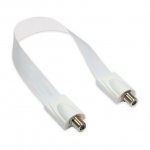 SAT Fensterdurchf&uuml;hrung High-Quality, wei&szlig;, Gesamtl&auml;nge inkl. Stecker 32cm, flexible L&auml;nge 23cm, Good Connections (S-100032W)