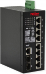 ROLINE Industrial Gigabit Ethernet Switch 8x+ 2x dual-speed SFP managed 240W - Switch - 1 Gbps
