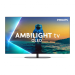 106cm/42 (3840x2160) Philips 42OLED810/12 16:9 OLED 144Hz 4x HDMI 2.1 3x USB LAN WLAN Ambilight Google TV HDR10+ Dolby Vision Black