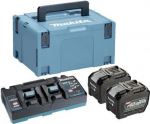 MAKITA 191Y97-1 - Power Source-Kit passend f&uuml;r XGT-Ger&auml;te (40V XGT Li-Ionen | bestehend aus 2x BL4080F Akku 8,0 Ah , DC40RB Doppel-Schnellladeger&auml;t, Transportkoffer) (191Y97-1)