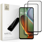 Tech-Protect Glass Fit+ grūdintas stiklas, skirta Motorola Moto G15 / G15 Power / G05 / E15, juodas (2 vnt.)
