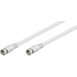 Wentronic 27484 - F plug - F plug - M&auml;nnlich/m&auml;nnlich - Wei&szlig; (27484)