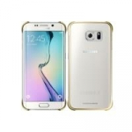 Samsung Clear Cover EF-QG925B - Hintere Abdeckung f&uuml;r Mobiltelefon - Gold - f&uuml;r Galaxy S6 edge