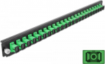 DeLOCK - Glasfaser-Splei&szlig;boxpaneel - Vorderseite - SC SM X 24 - Schwarz, gr&uuml;n - 1U - 48,3 cm (19) (43352)