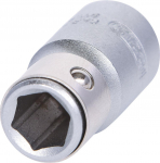 KS TOOLS 1/4 Bit-Adapter-Stecknuss, mit Spannring (911.4327)