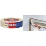 tesa Maler Krepp 4306 Premium Papierabdeckband, 30 mm x 50 m schwach gekreppt, speziell f&uuml;r Maleranwendungen im Innenraum - 1 St&uuml;ck (04306-00005-03)