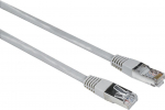 Hama 00200916 RJ45 Netzwerkkabel, Patchkabel CAT 5e F/UTP 3 m Grau PVC-Mantel, verdrillte Paare 1 St. (00200916)
