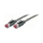 Patchkabel S/FTP, PiMF, Cat 6, grau, 1,5 m halogenfrei, mit Draka-Kabel und Hirosesteckern TM21 (bisherige Bezeichnung S/STP) (718015)