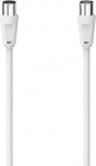 Hama Classic Line Antennen-Kabel, Koax-Stecker - Koax-Kupplung, 10 m, 75 dB, Wei&szlig; (00305045)