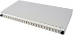 LWL Splei&szlig;box, 24-fach LC-Duplex, inklusive LC Duplex-Kupplungen, Multimode, 48,30cm (19), ausziehbar, hellgrau RAL 7035 Mit Kupplungen best&uuml;ckte Splei&szlig;box zum Anschluss vorkonfektionierter LWL-Installationskabel oder Pigtails (90768)