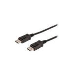 DIGITUS - DisplayPort-Kabel - DisplayPort (M) bis DisplayPort (M) - 2 m - eingerastet, geformt - Schwarz
