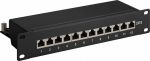 Goobay 93793 - RJ-45 - Cat6 - S/UTP (STP) - 22/26 - Schwarz - 1U (93793)