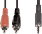 e+p B 113. Anschluss 1: 2 x RCA, Anschluss 2: 3.5mm, Kabell&auml;nge: 1,5 m, Produktfarbe: Schwarz (B 113)
