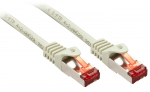 Lindy Basic - Patch-Kabel - RJ-45 (M) bis RJ-45 (M) - 7,5m - SFTP, PiMF - CAT 6 - geformt, ohne Haken, verseilt - Cool Gray (47347)