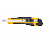 WEDO Allround-Cutter, Klinge: 9 mm, schwarz-gelb gummierte Griffzone, Abbrechhilfe, ABS-Kunststoffgeh&auml;use (78 609)
