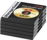 1x5 Hama DVD-Double Jewel Case black           51294