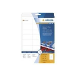 HERMA Special - Permanent selbstklebende, matte Folienetiketten - wei&szlig; - 66 x 33,8 mm - 600 Etikett(en) (25 Bogen x 24) (4691)