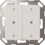 GIRA 517403 KNX Taster Wippe 2f Pfeile System 55 Reinwei&szlig;