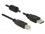 Delock - USB-Kabel - USB (M) zu USB Typ B (M) - USB2.0 - 1,5m - Schwarz (84896)