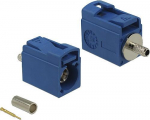 DeLOCK FAKRA C Buchse 21 mm - Isolation: PTFE - zum Crimpe - Signalblau (89701)