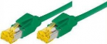 Patchkabel S/FTP, PiMF, Cat 6a, gr&uuml;n, 25,0 m F&uuml;r 10 Gigabit/s, halogenfrei, mit Draka-Kabel und Hirosesteckern TM31 (bisherige Bezeichnung S/STP) (72225G)