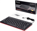 Perixx 11670 Tastatur USB QWERTY Deutsch - US Englisch Schwarz (PERIBOARD-422 DE)