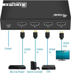 Equip 332725 - HDMI - Schwarz - Aluminium - 60 Hz - 3840 x 2160 - 7.1 Kan&auml;le (332725)