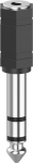 Hama 00205194 Kabeladapter 3.5mm 6.3mm Schwarz - Silber (00205194)