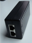 WANTEC 5561, Schnelles Ethernet, 10,100 Mbit/s, 802.3af, Schwarz, Kurzschlu&szlig;, 48 V