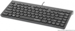 MANHATTAN Kabelgebundene Slim USB Mini-Tastatur 12 Multimedia-/Funktionstasten, integriertes 1,5 m langes USB-A-Kabel, kompaktes, flaches Format, f&uuml;r PC und Laptop, schwarz (180702)