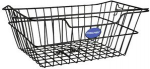 FISCHER Fahrrad-Gep&auml;cktr&auml;gerkorb, schwarz grobmaschier Draht, werkzeuglose Klemmbefestigung - 1 St&uuml;ck (61036)