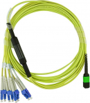 Kompatibles Dell EMC CBL-MPO12-4LC-SMF-1M BlueOptics LWL Breakout Patchkabel, MPO/UPC, 4xDuplex LC/UPC, 1 Meter, Singlemode E9/125&micro;m, G.657.A1, MPO Einf&uuml;ged&auml;mpfung: unter 0.3dB, LC Einf&uuml;ged&auml;mpfung: unter 0.2dB, Markenfaser, 3.0mm LSZH gelb, 8 Kerne u ...