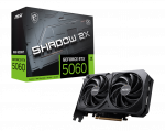 MSI GeForce RTX 5060 8G SHADOW 2X OC Bulk Pack | NVIDIA | 8 GB | GeForce RTX 5060 | GDDR7 | HDMI ports quantity 1 | PCI Express Gen 5 x16 (uses x8)
