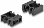 Delock - Kabelhalter - with locking clip, 13 mm - Schwarz (Packung mit 8)