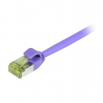 Synergy21 Patchkabel RJ45, CAT6A 500Mhz, 2m, lila, S-STP(S/FTP), slimline rund d=4,5mm, TPE/LSZH(Superflex), AWG28, mit CAT7 Rohkabel,