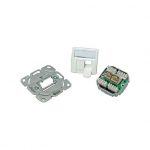 Teleg&auml;rtner Dose AMJ45 UP/50 2 x RJ-45 Kat.6 Class E alpinweiss