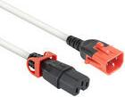 ACT Powercord C14 IEC Lock+ Dual Locking - C15 IEC Lock+ white 3 m, PC3879 (PL0053)