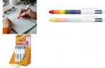 BIC Druckkugelschreiber 4 Colours Rainbow Mix, 30er Display Strichst&auml;rke 0,32 mm, Strichfarbe: blau, rot, gr&uuml;n, schwarz, - 1 St&uuml;ck (529672)