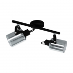 SPOT LIGHT BERREGAS 2XE27 BLACK/CHROME