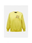 Bluza damska PEAK PERFORMANCE W Terry Graphic Crew kolor ĹĽĂłĹ&sbquo;ty - S