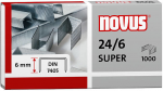 novus Heftklammern 24-6 DIN Super, Inhalt: 1000 St&uuml;ck verzinkt (040-0026)