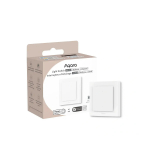 Aqara Light Switch H2 EU (2 mygtukai, 1 kanalas) (WS-K07D) - &bdquo;Zigbee&ldquo; ir &bdquo;Thread&ldquo; sieninis jungiklis su rele