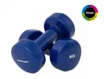 Tunturi vinilo hantelių rinkinys 2 x 4 kg, mėlynas, pora su profiliuota rankena