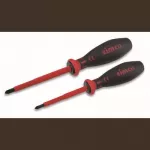 CIMCO 2 dalių VDE izoliuotų atsuktuvų rinkinys su kombinuotu profiliu, 1000V AC/1500V DC, 290x80x25 mm 117750
