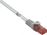 Renkforce RF-5047516 RJ45 Netzwerkkabel, Patchkabel CAT 6 U/UTP 0.50 m Grau mit Rastnasenschutz, Halogenfrei 1 (RF-5047516)