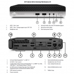 HP Renewed Grade A | ProDesk 400 G4 | Intel Core i3 | i3-8100T | 8 GB | SSD | 128 GB | Intel UHD Graphics 630 | Windows 11 Pro