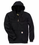 Carhartt vyri&scaron;kas vidutinio svorio gobtuvu su užtrauktuku megztinis, juodas 463835