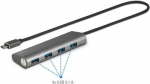 Renkforce 4 Port USB 3.1-Hub mit Aluminiumgeh&auml;use Silber (RF-3374944)